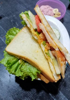 Foto resep Sandwich ayam katsu