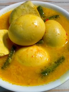 Foto resep Gulai Telur Padang (+Tahu kacangpanjang)