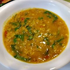 A picture of Squash and Lentil dal #anti-inflamation#.