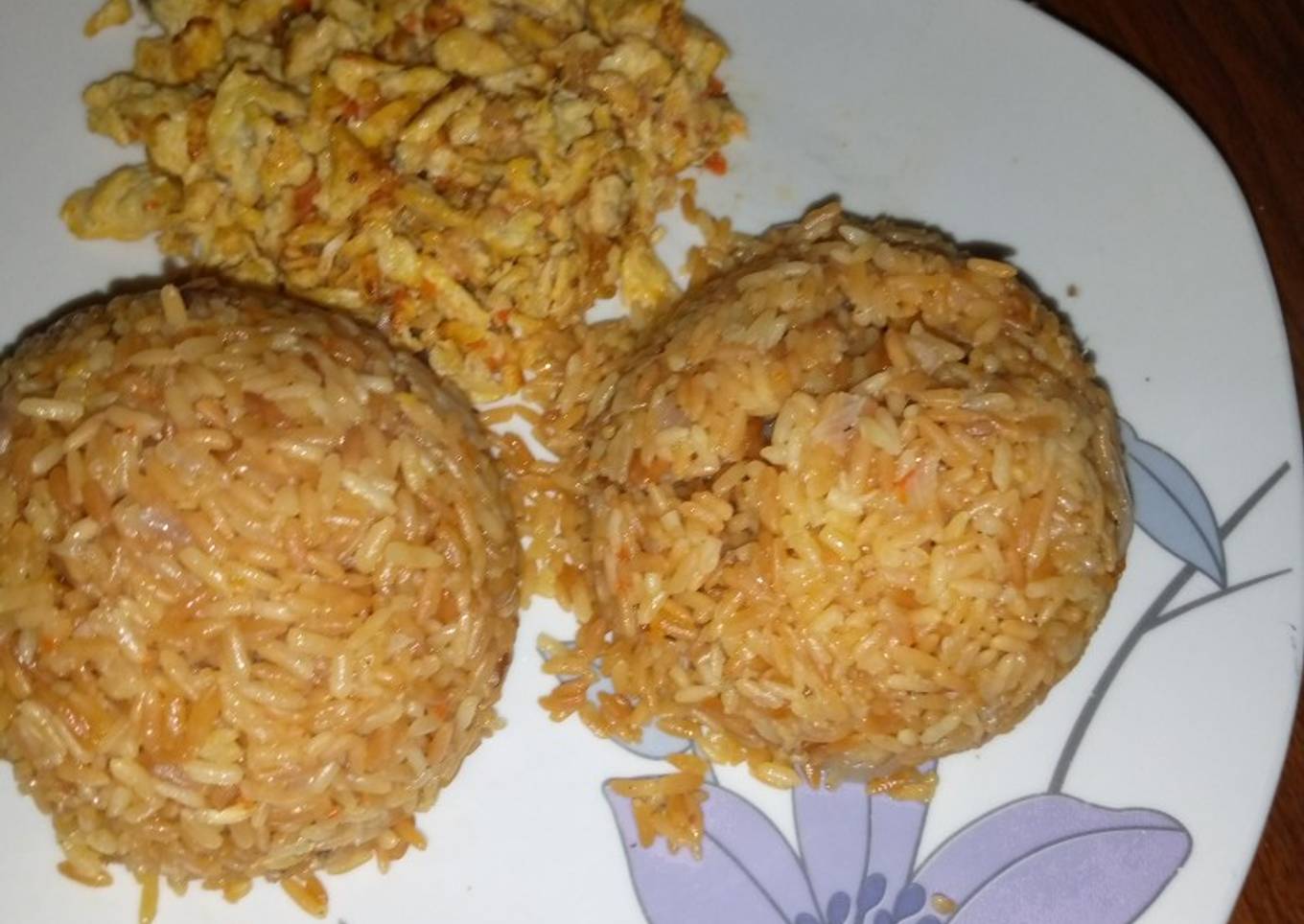 Brown Rice and Egg sauce