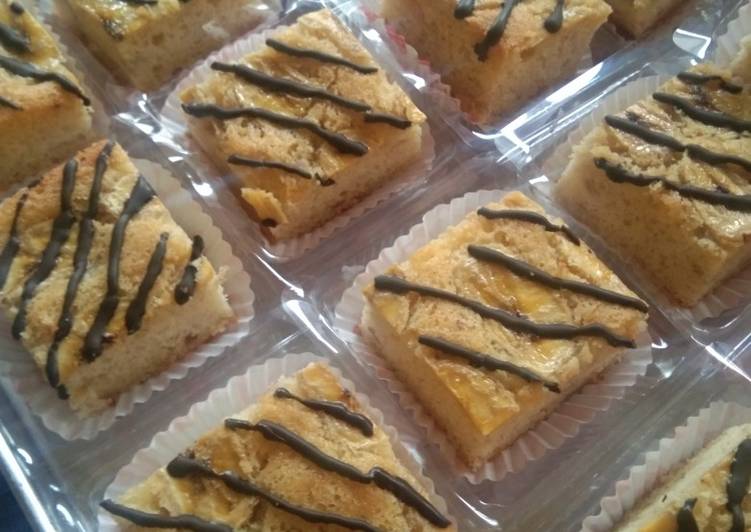 Resep Cake Pisang Potong (6 telur) Anti Gagal