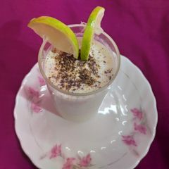 A picture of Banana flax seeds lassi.