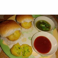 Mumbai street food vada pav A picture of Mumbai street food vada pav.