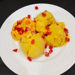 A picture of Mango Ice cream.