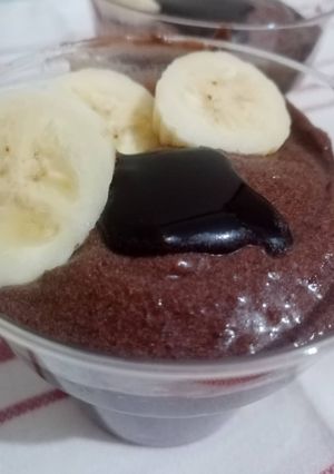 O poză a rețetei Budincă cu avocado, banane și ciocolată.