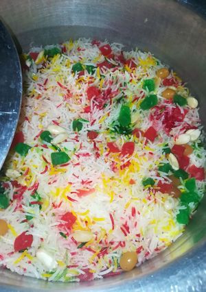 A picture of Colour Full Zarda Recipe.