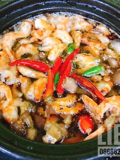 Hình của món Tôm Khô kho quẹt.