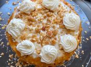 A picture of creamy butterscotch cake