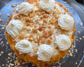 Easy Making Recipe Eggless Butterscotch Cake Delicious