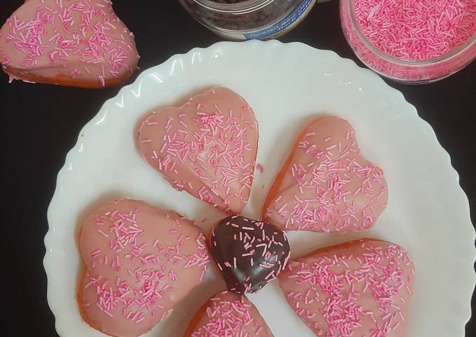 Steps to Make Favorite Sweet Heart ❤ donuts