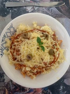 Una foto de Pasta con salsa de tomate