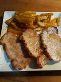 Filetes de lomo con patatas