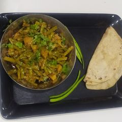 A picture of Gawar potato sabji.