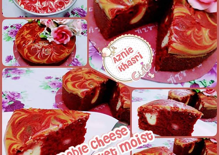 Resepi Mable cheese red velvet moist yang Bergizi