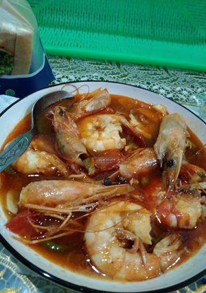 Foto resep Udang saus tiram (super mudah)