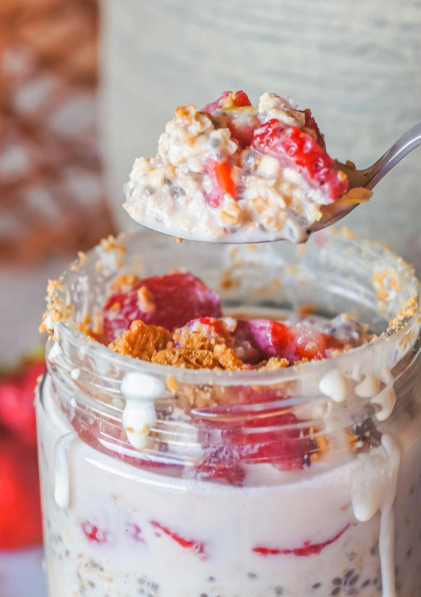 Una foto de Porridge frío “Cheesecake”