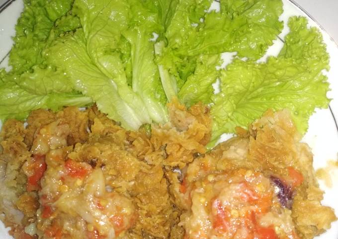 Ayam sambal geprek #JelajahResepNusantara