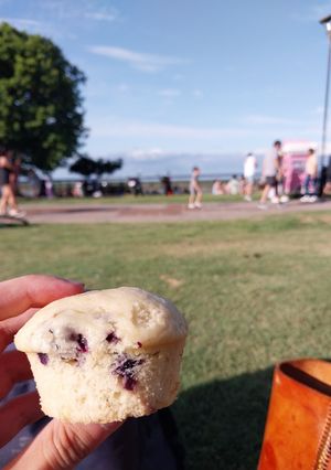 Una foto de Muffins deliciosos con arándanos 😍
