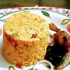 Locust beans jollof rice A picture of Locust beans jollof rice.