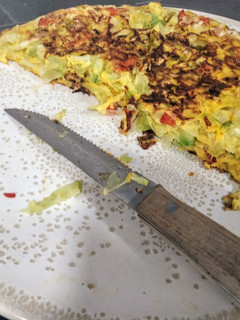 Una foto de Tortilla de col