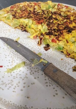 Una foto de Tortilla de col