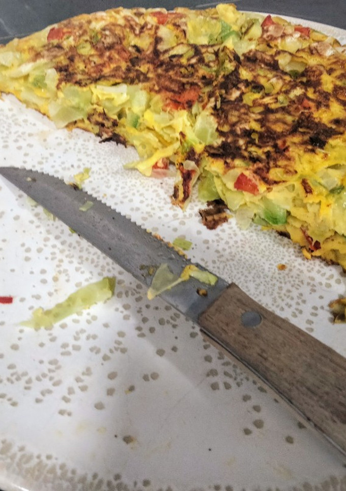 Una foto de Tortilla de col