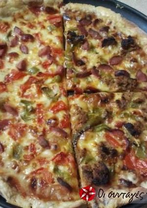 A picture of Whole wheat pizza.