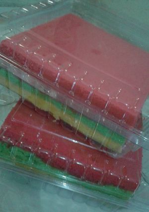 Foto resep bolu pelangi