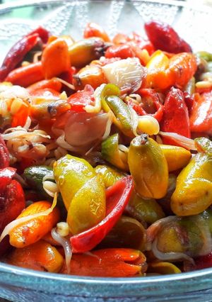 Foto resep Oseng kulit melinjo & tauge