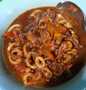 Cara Gampang Membikin Resep Cumi saus tiram pedas manis yang Uenak Anti Ribet, Lezat Sekali