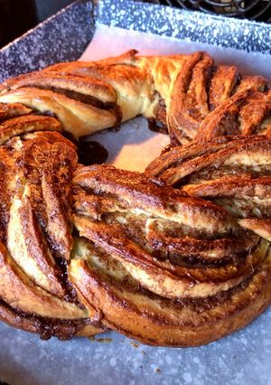 Narancsos fahéjas koszorú recept fotója