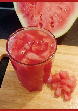 A picture of An Interesting Watermelon Punch 🍉 to beat Summer ☀️.