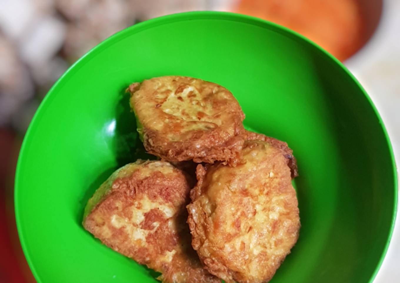 Perkedel tahu kuning