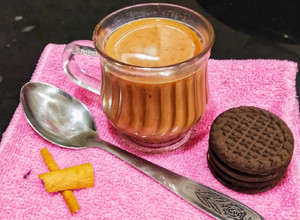 A picture of Cinnamon Milk Tea.