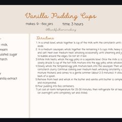 A picture of Vanilla Pudding Cups.