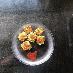 Bread chicken bites A picture of Bread chicken bites.