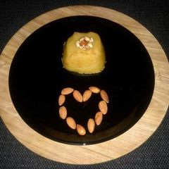 A picture of Almond Halwa.