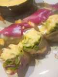 Edible Flowers EggWhite Roll 💐ดอกไม้ไข่ขาวโรล🌷มาโยไข่ขาวมะม่วง