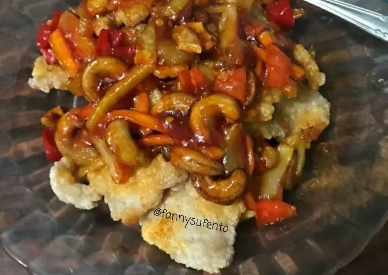 Pork Goreng Mete Manis Pedas #nonhalal