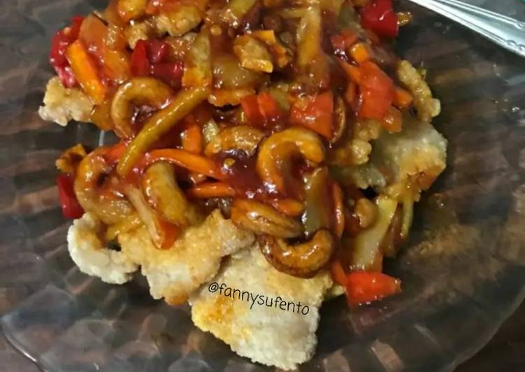 Resep Pork Goreng Mete Manis Pedas #nonhalal, Enak