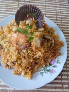 Una foto de Arroz con mariscos