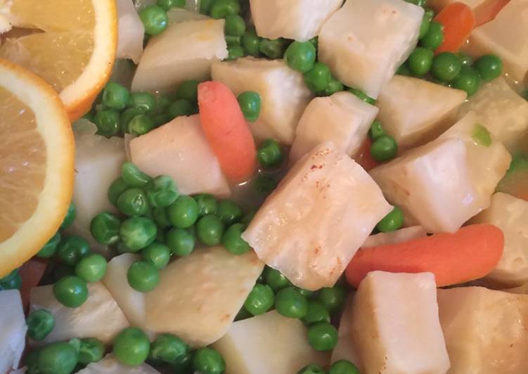 Simple Way to Prepare Homemade Celeriac braised in Orange Juice