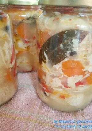Una foto de Escabeche de pollo