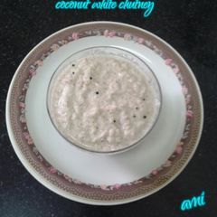 A picture of Coconut white chutney.