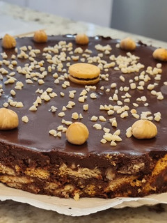 Una foto de Tarta de galletas y chocolate