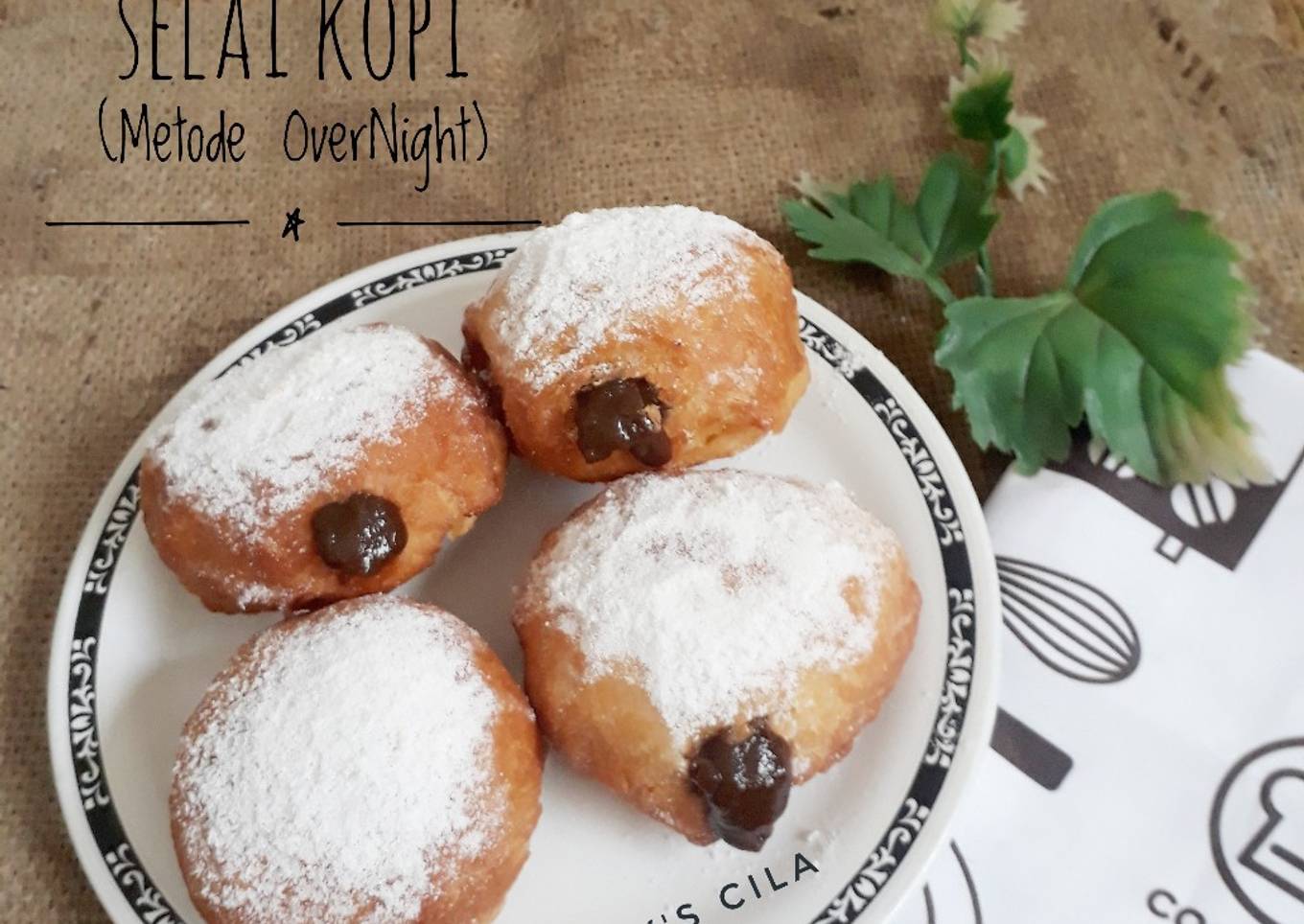 Bomboloni Isi Selai Kopi (Metode OverNight, tanpa ulen)
