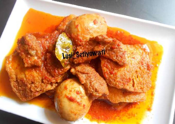 Anti Ribet, Buat Tahu Telor (Daging) bumbu Bali Praktis