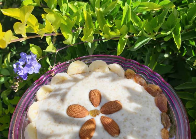Oats kheer with lots of dry fruits
