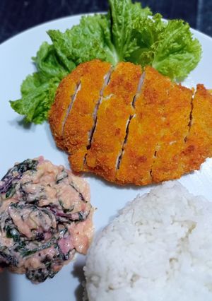 Foto resep Ayam katsu bayam creamy