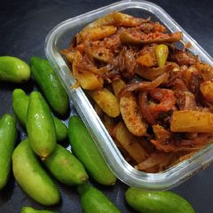 A picture of Kundru/tindola sabji.